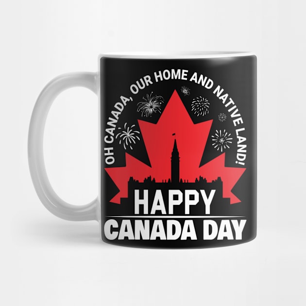 Happy Canada Day T-Shirt Patriotic Typography Design by Rash_Design